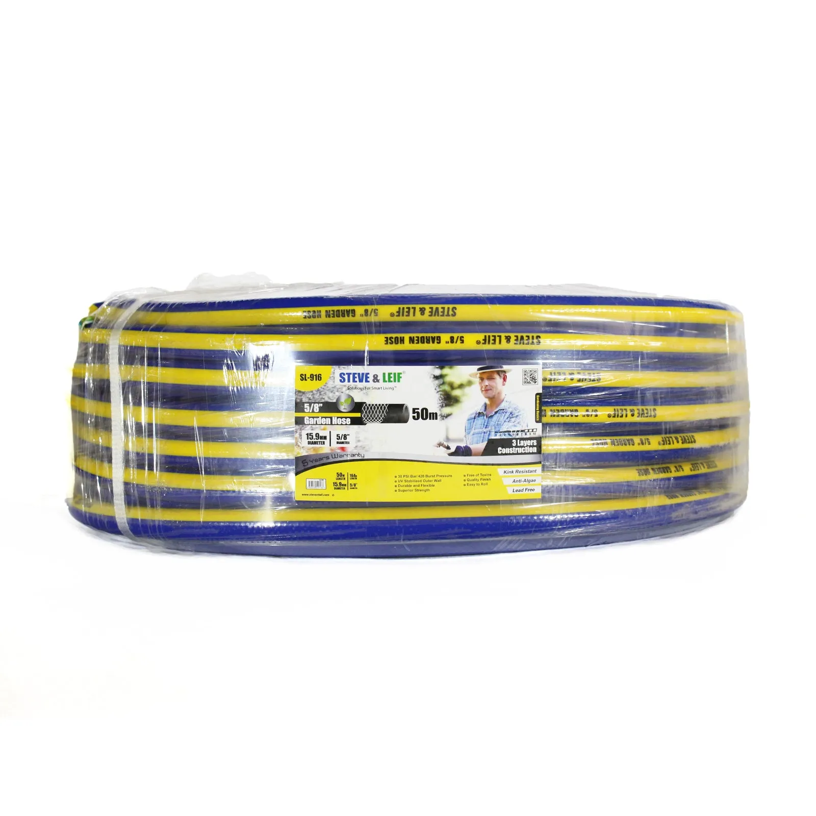 5/8" 50M Blue/Yellow Garden Hose