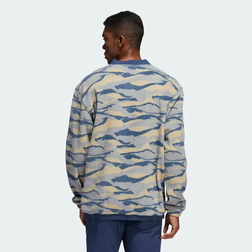 Adidas Texture-Print Crewneck Sweatshirt