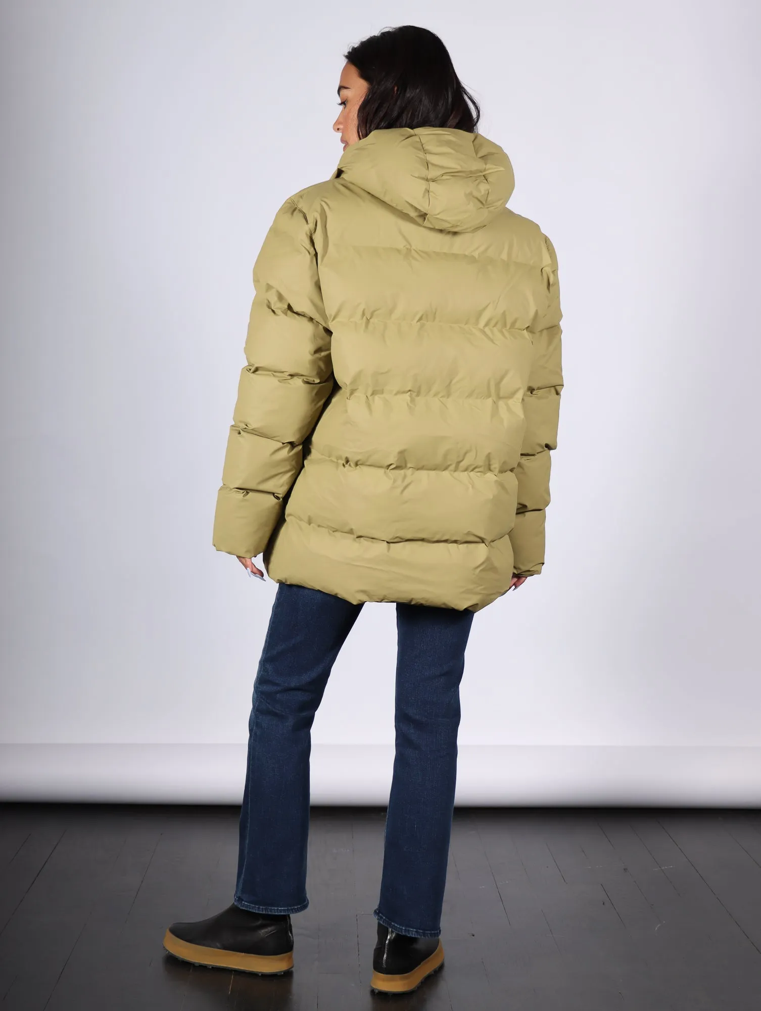 Alta Puffer Jacket in Khaki by RAINS