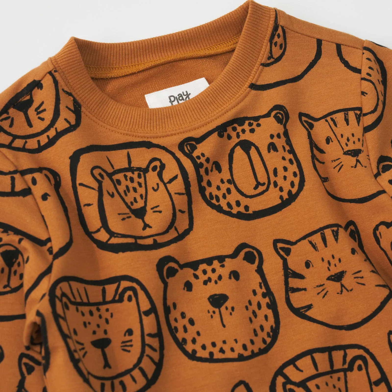 Amber Lions, Tigers & Bears Crewneck Sweatshirt