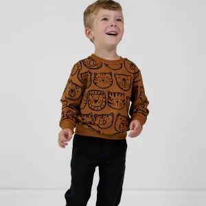 Amber Lions, Tigers & Bears Crewneck Sweatshirt