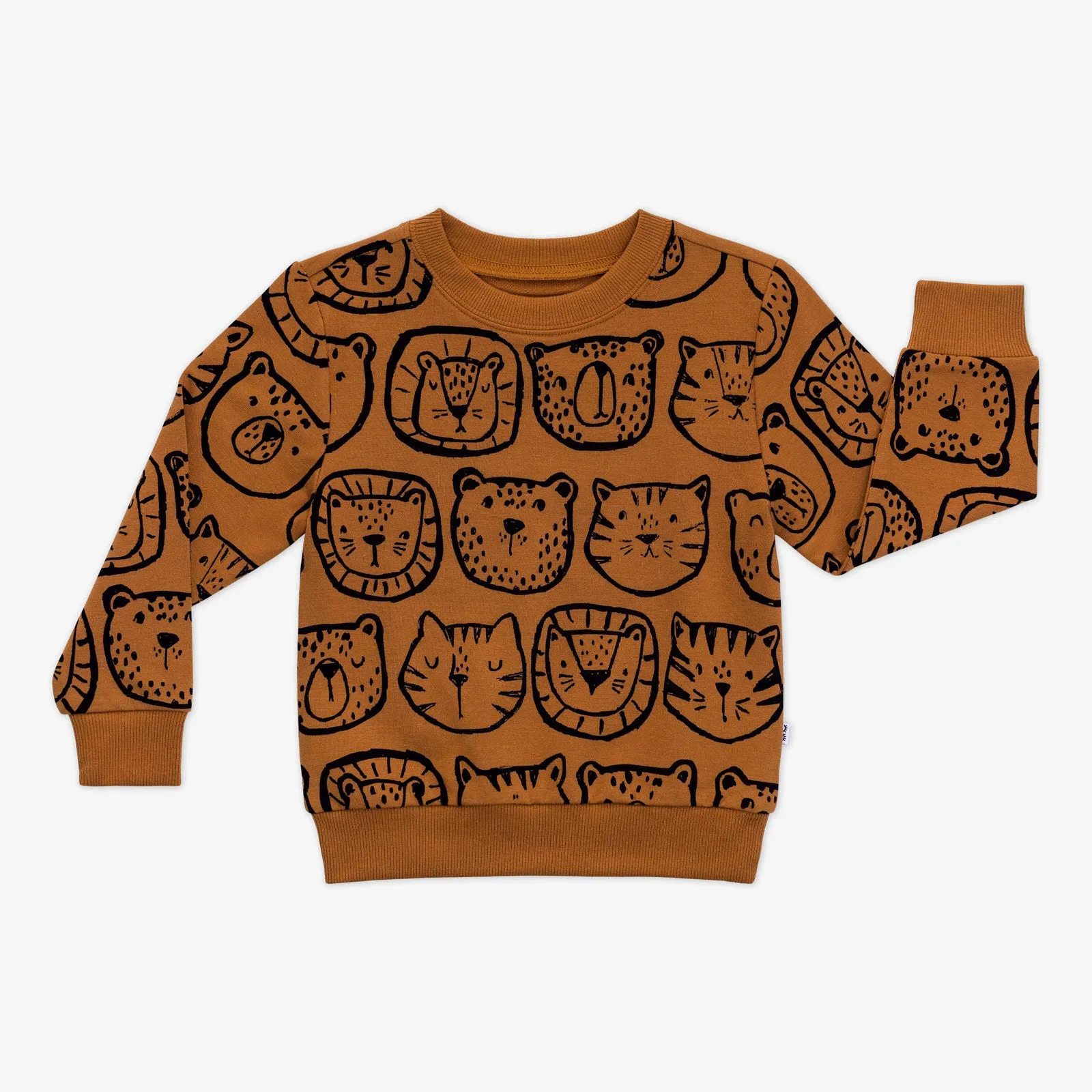 Amber Lions, Tigers & Bears Crewneck Sweatshirt