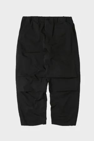 Banding Wide Fatigue Pants - Black