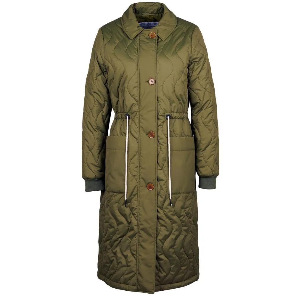 Barbour Astley Ladies Quilted Coat - Dark Moss