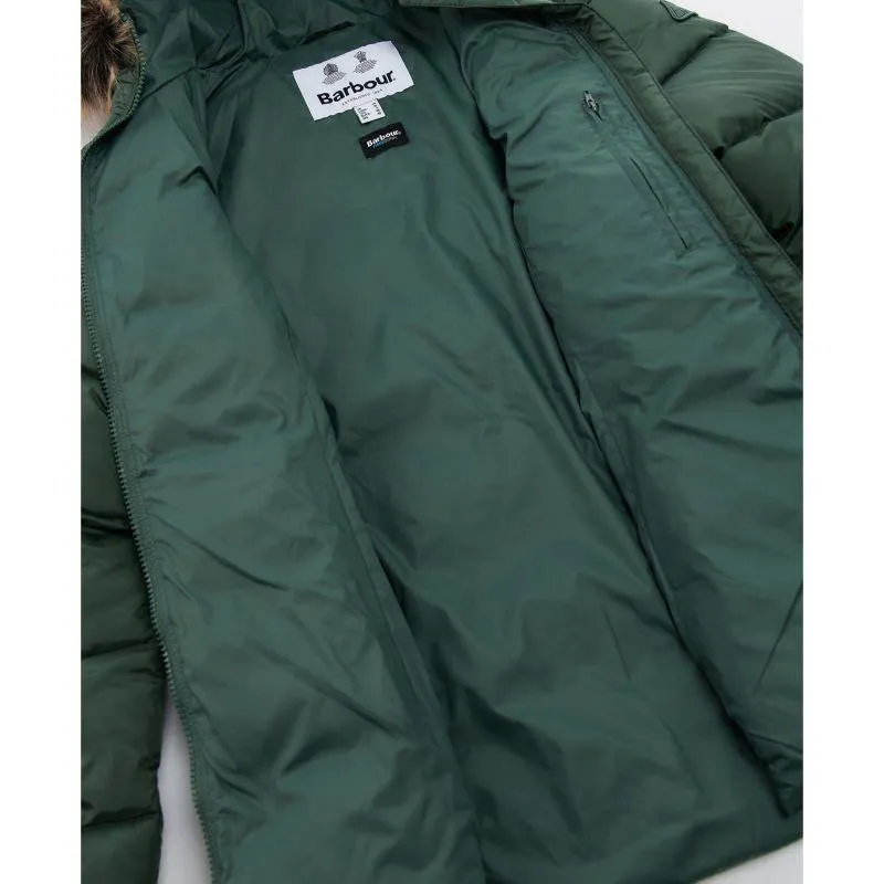 Barbour Midhurst Ladies Quilted Faux Fur Hood Jacket - Alchemy Green