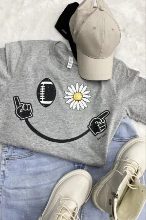 BC SMILEY FACE- GREY