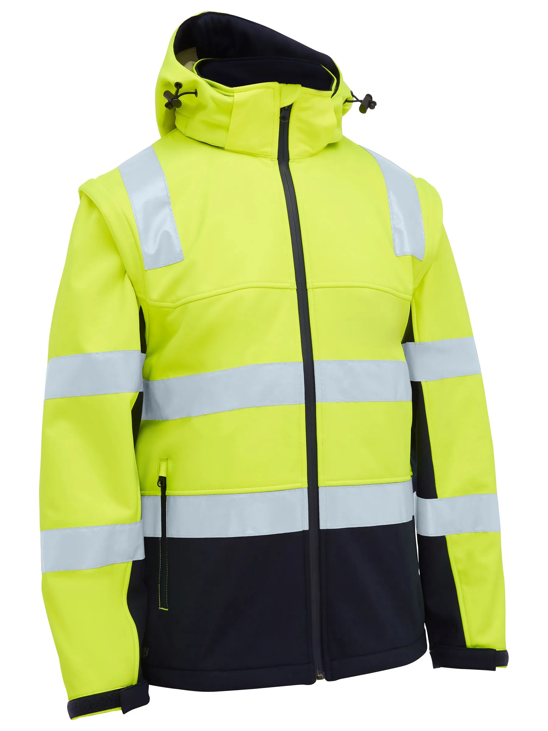 Bisley Taped Two Tone Hi Vis 3 In 1 Soft Shell Jacket (BJ6078T)