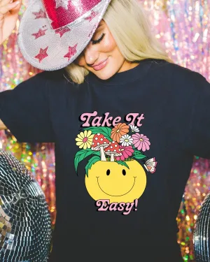 Black Take It Easy T-Shirt