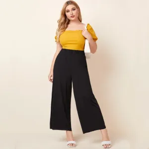 Black  Wide Leg Pants