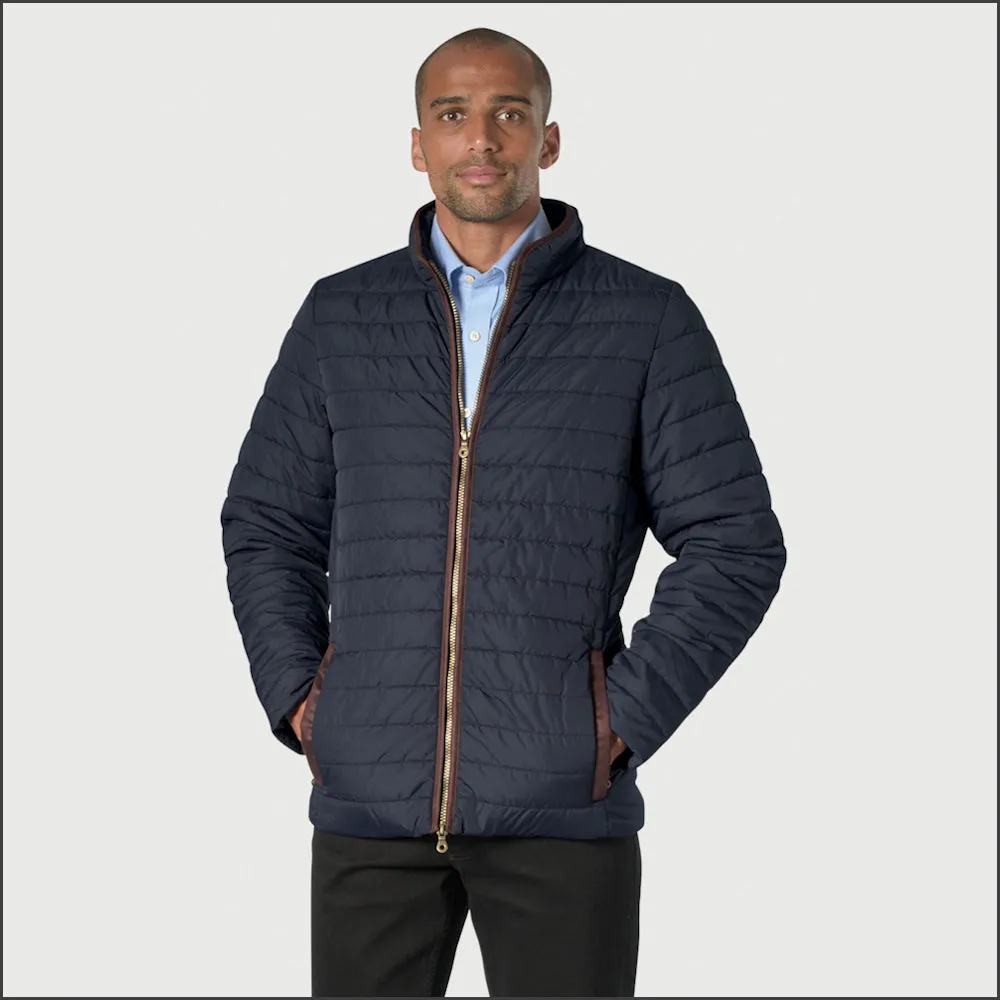 Brook Taverner Orlando Navy Quilted Puffer Jacket Casual--