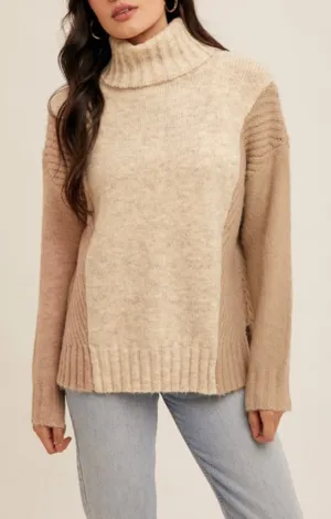 Capri Natural Color Block Sweater