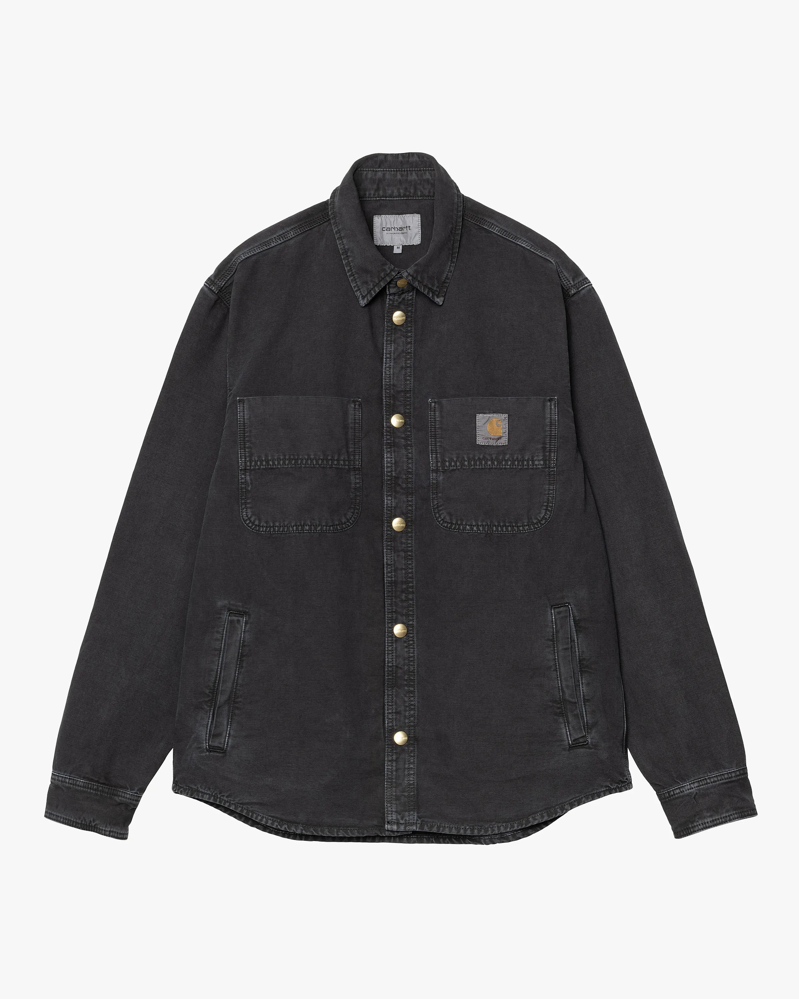 Carhartt WIP Conro Shirt Jacket - Black Stone Dyed