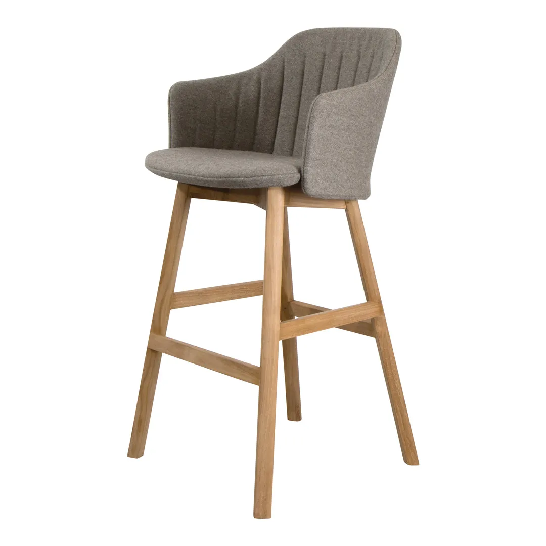 Choice Bar Chair - Wood Base - w/ Back and Seat Cushion