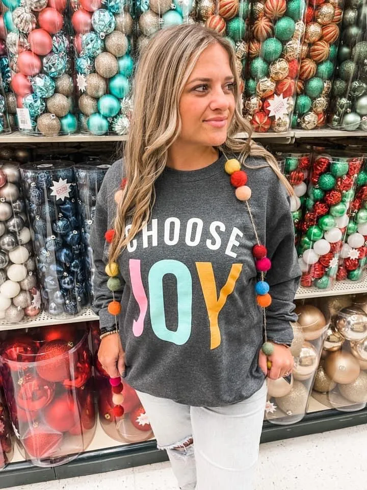 Choose Joy Graphic Sweatshirt