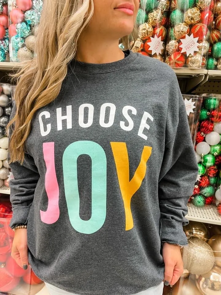 Choose Joy Graphic Sweatshirt