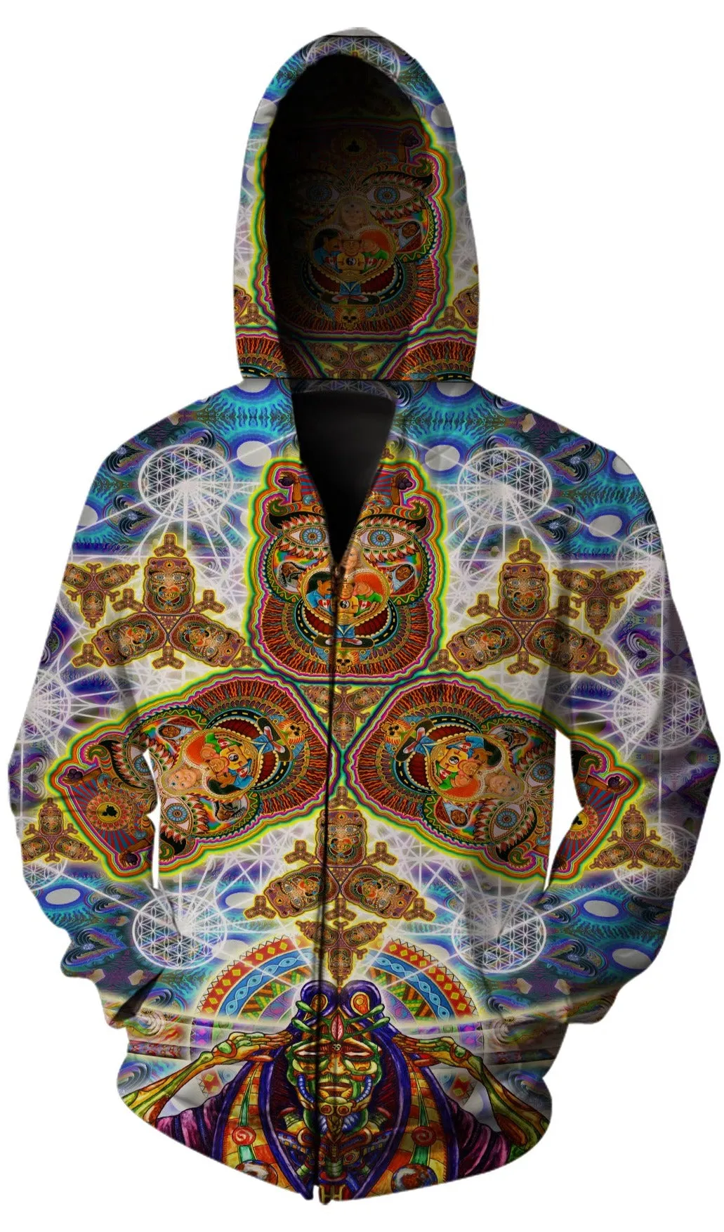 Chris Dyer - "Fractal Demention" - Zip Up Hoodie