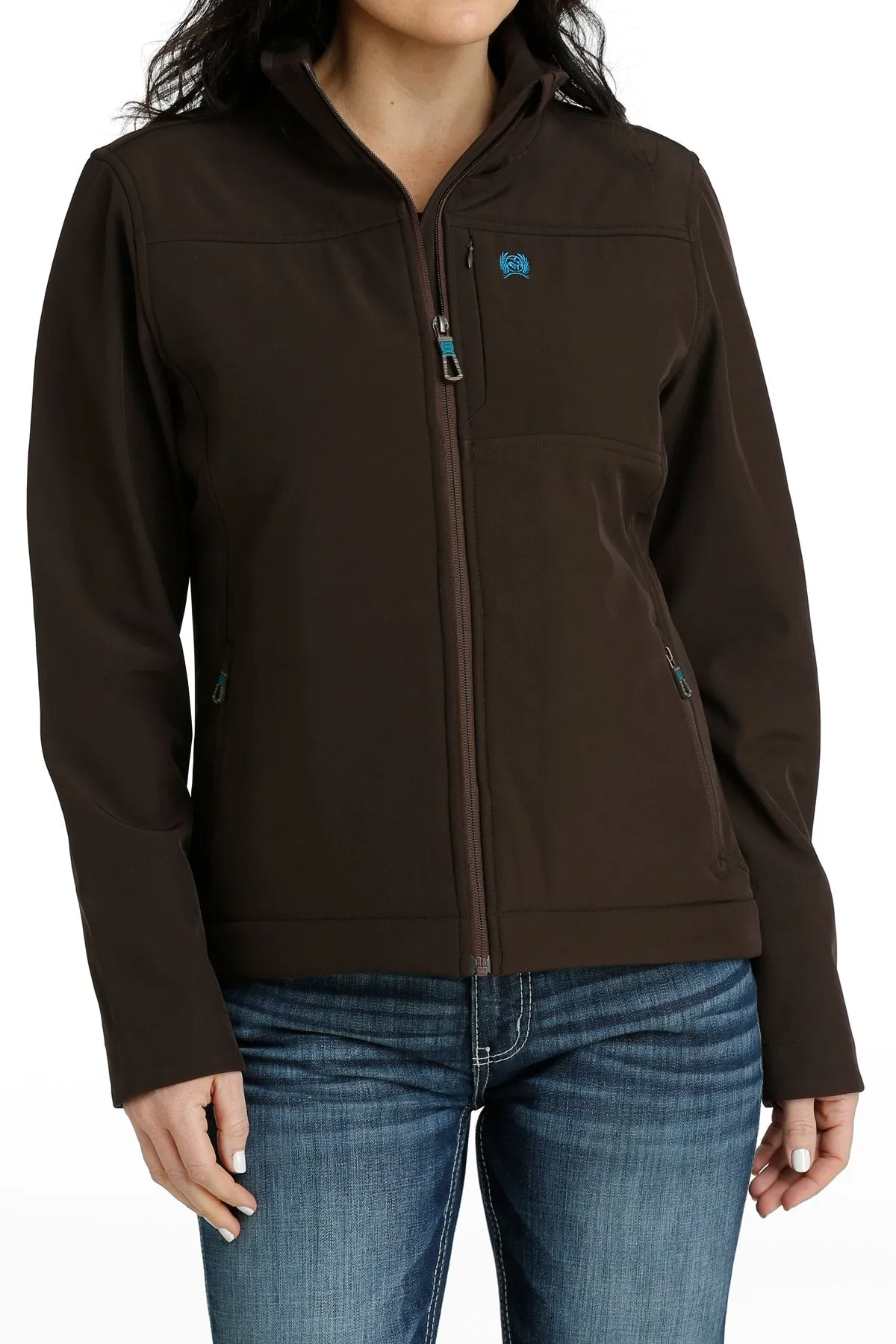 Cinch Ladies Solid Brown Bonded Jacket - MAJ9848002