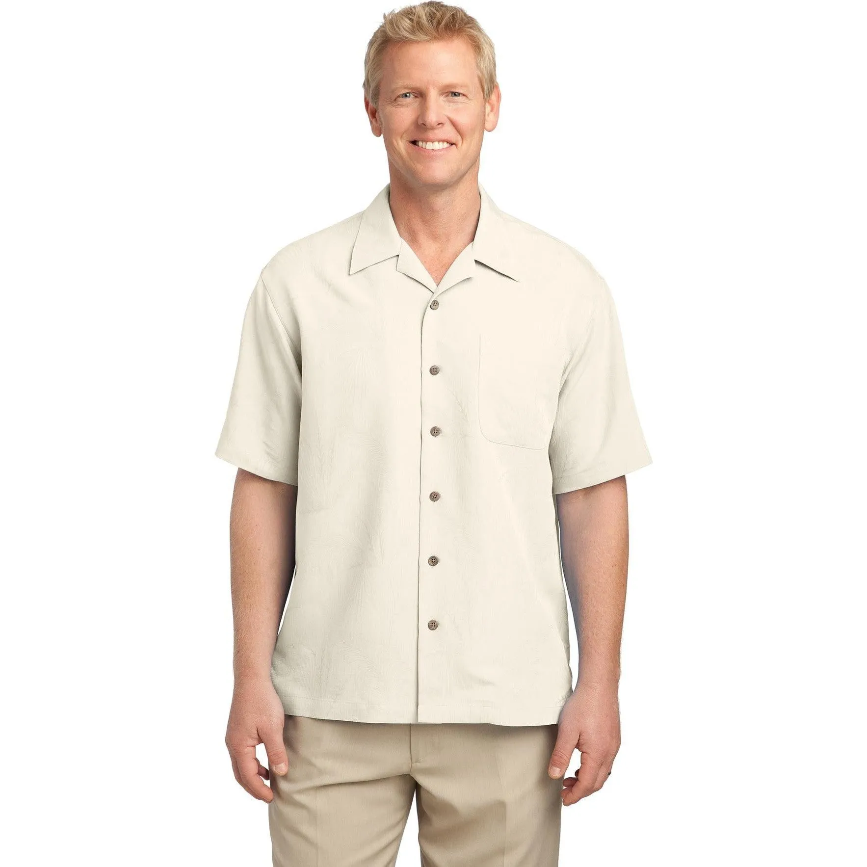 CLOSEOUT - Port Authority Patterned Easy Care Camp Shirt