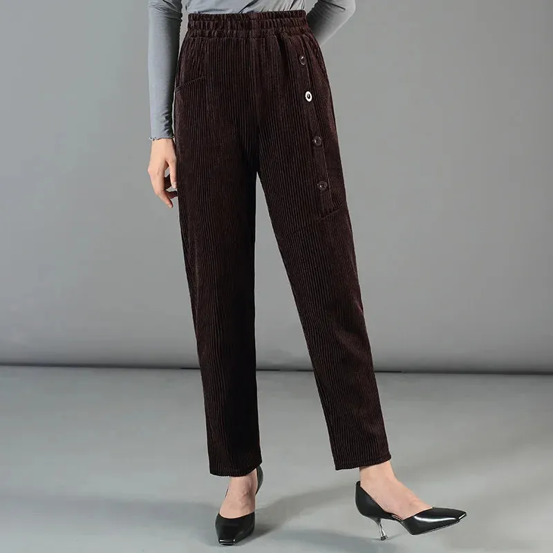 Corduroy Straight Pants