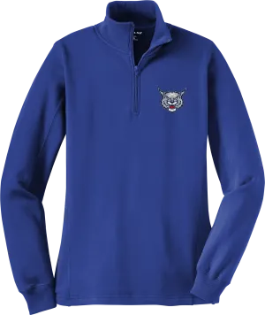 CT Bobcats Ladies 1/4-Zip Sweatshirt