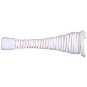 Doorstop, Spring, White, 3-In., 2-Pk.