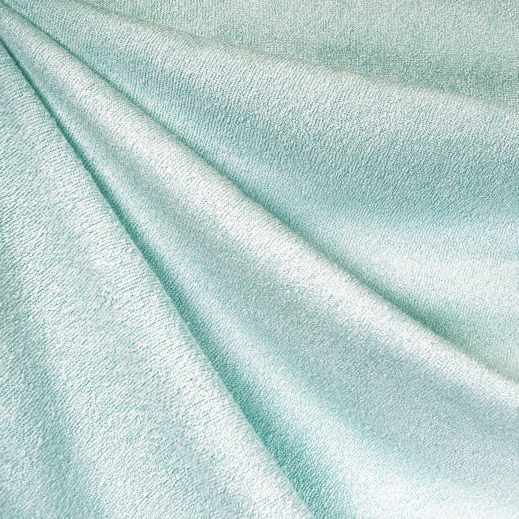 Dreamy Bamboo Terry Double Knit Soft Aqua