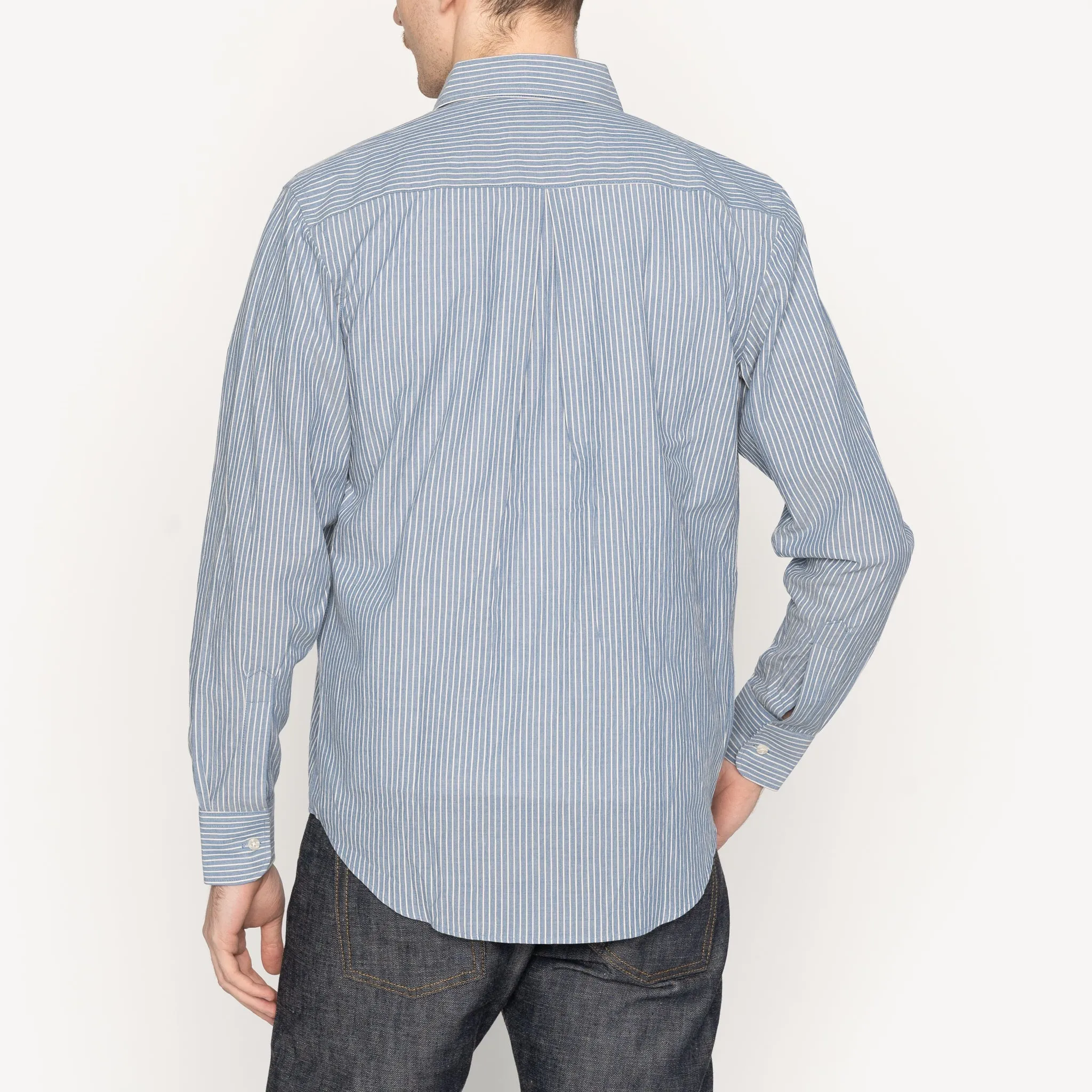 Easy Shirt - Organic Cotton Dobby - Blue