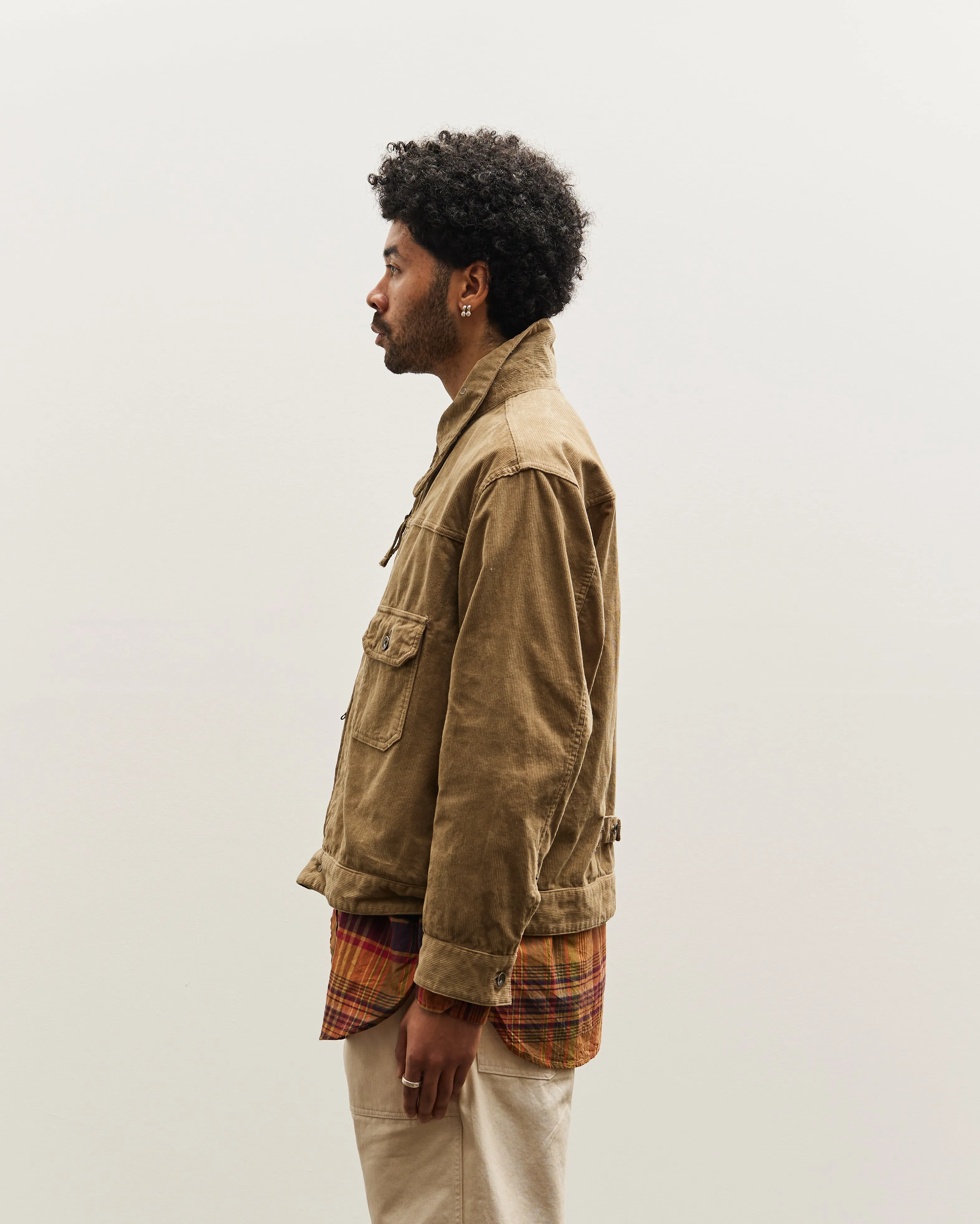 Engineered Garments Corduroy Trucker Jacket, Khaki