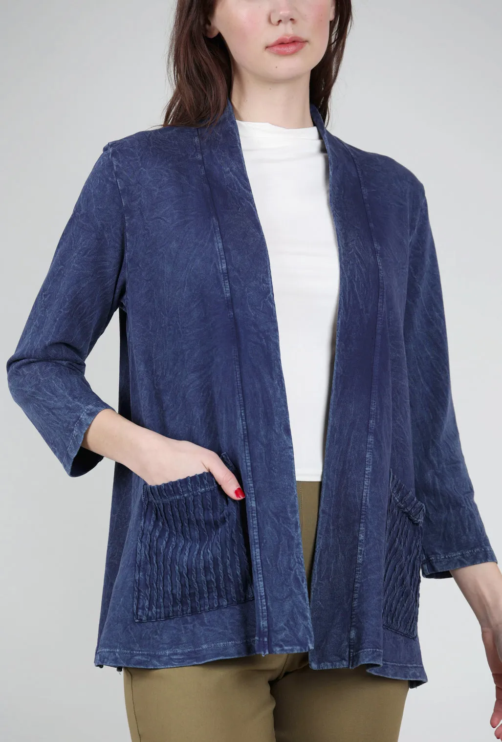 French Terry Jacket, Denim