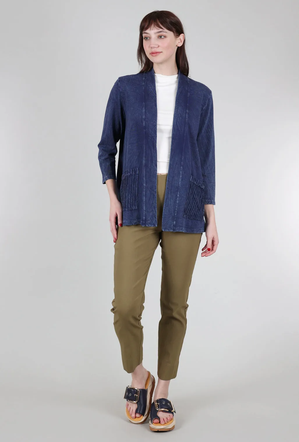 French Terry Jacket, Denim