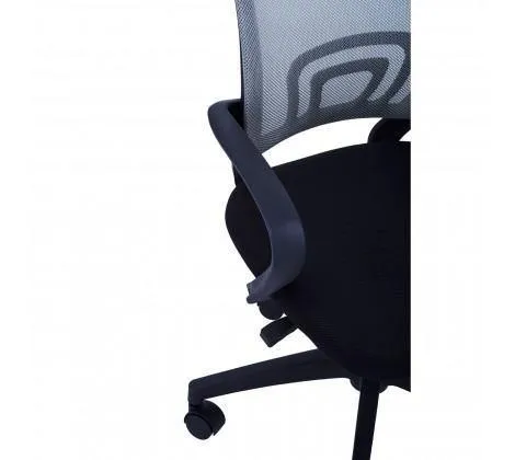 Grey Home Office Chair With Black Arms