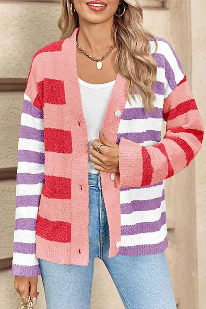 HWS1394 Rainbow Vibes Cardigan