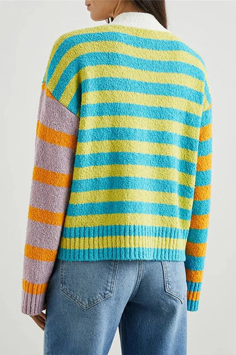 HWS1394 Rainbow Vibes Cardigan