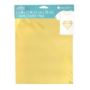 Jolee's Easy Image Iron-On Transfer Single Sheet 8.5"X11" - Gold Metallic*