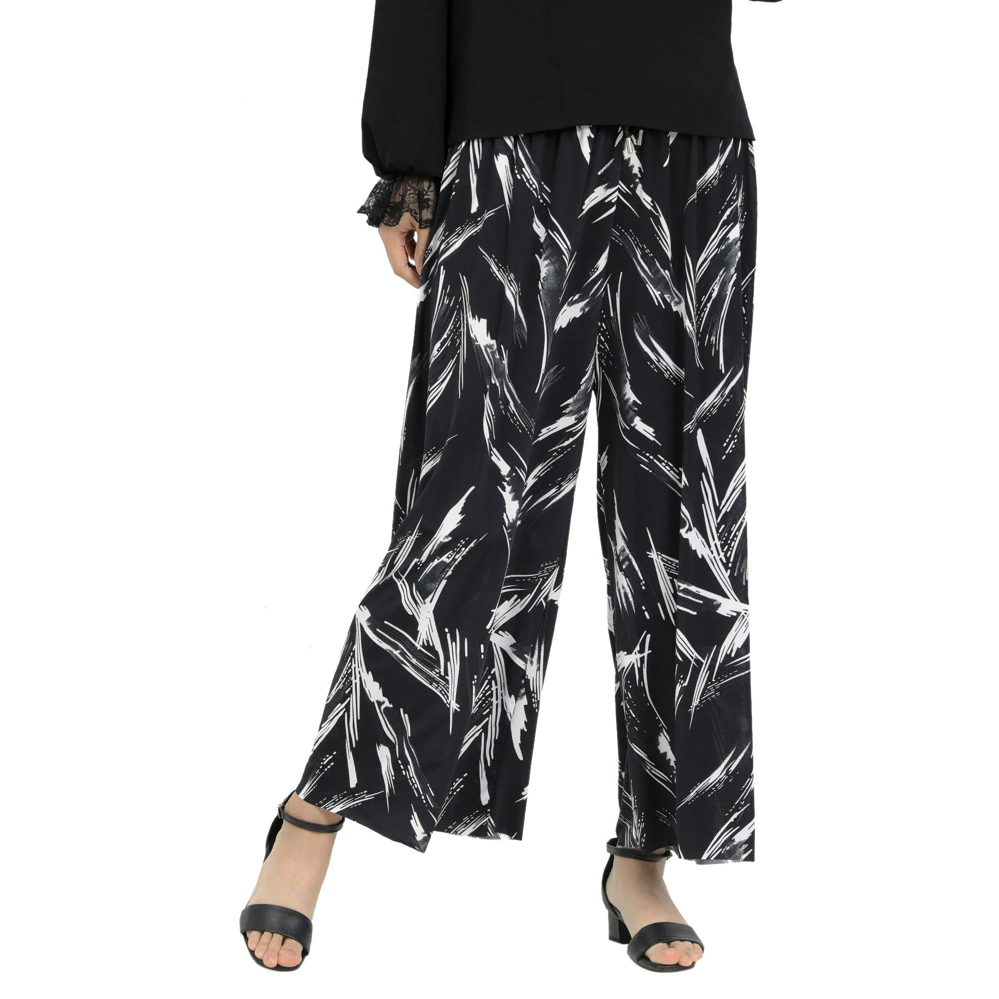 Leaf Palazzo Pants