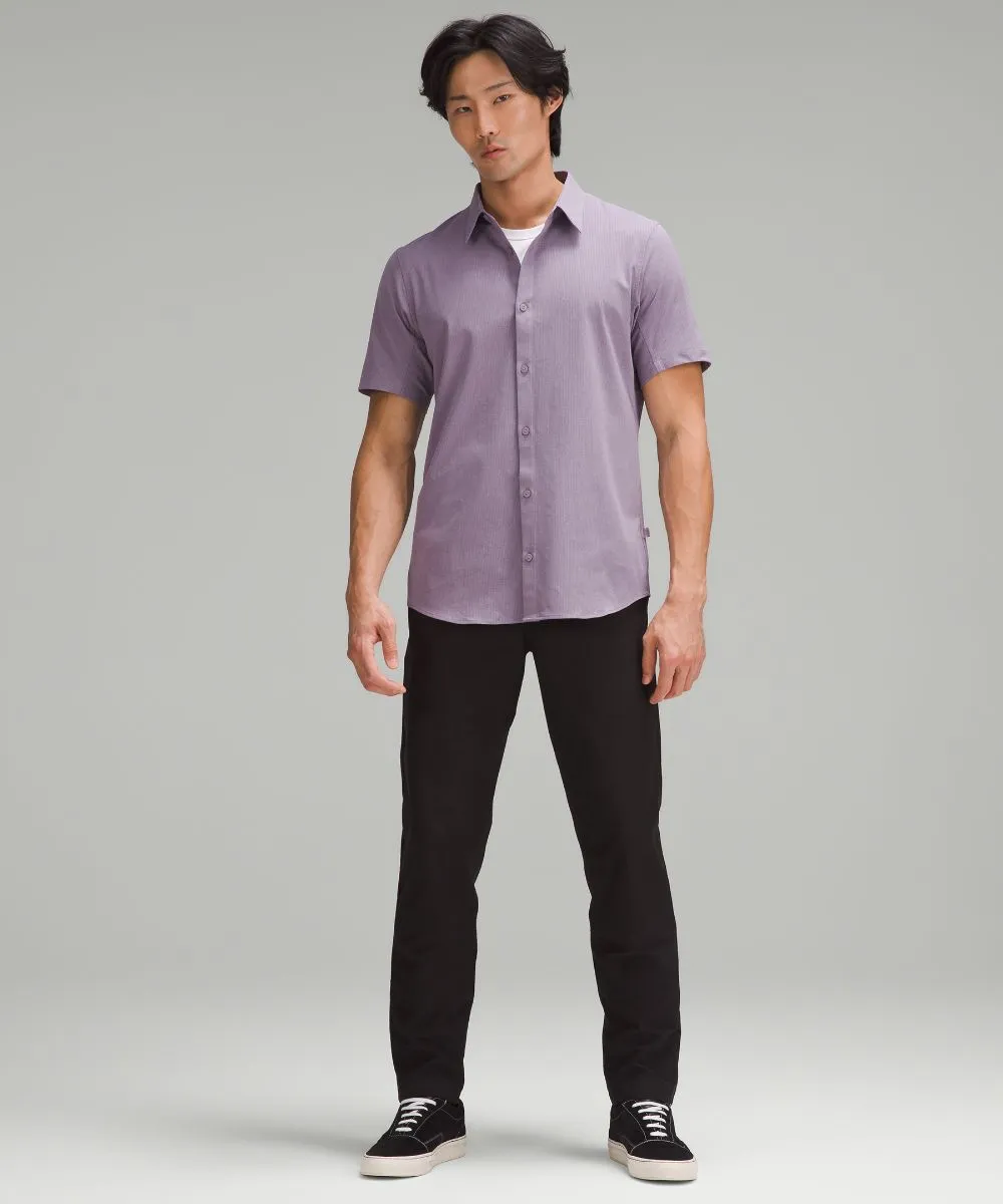 Lululemon Airing Easy Short Sleeve Button Down Shirt, Purple