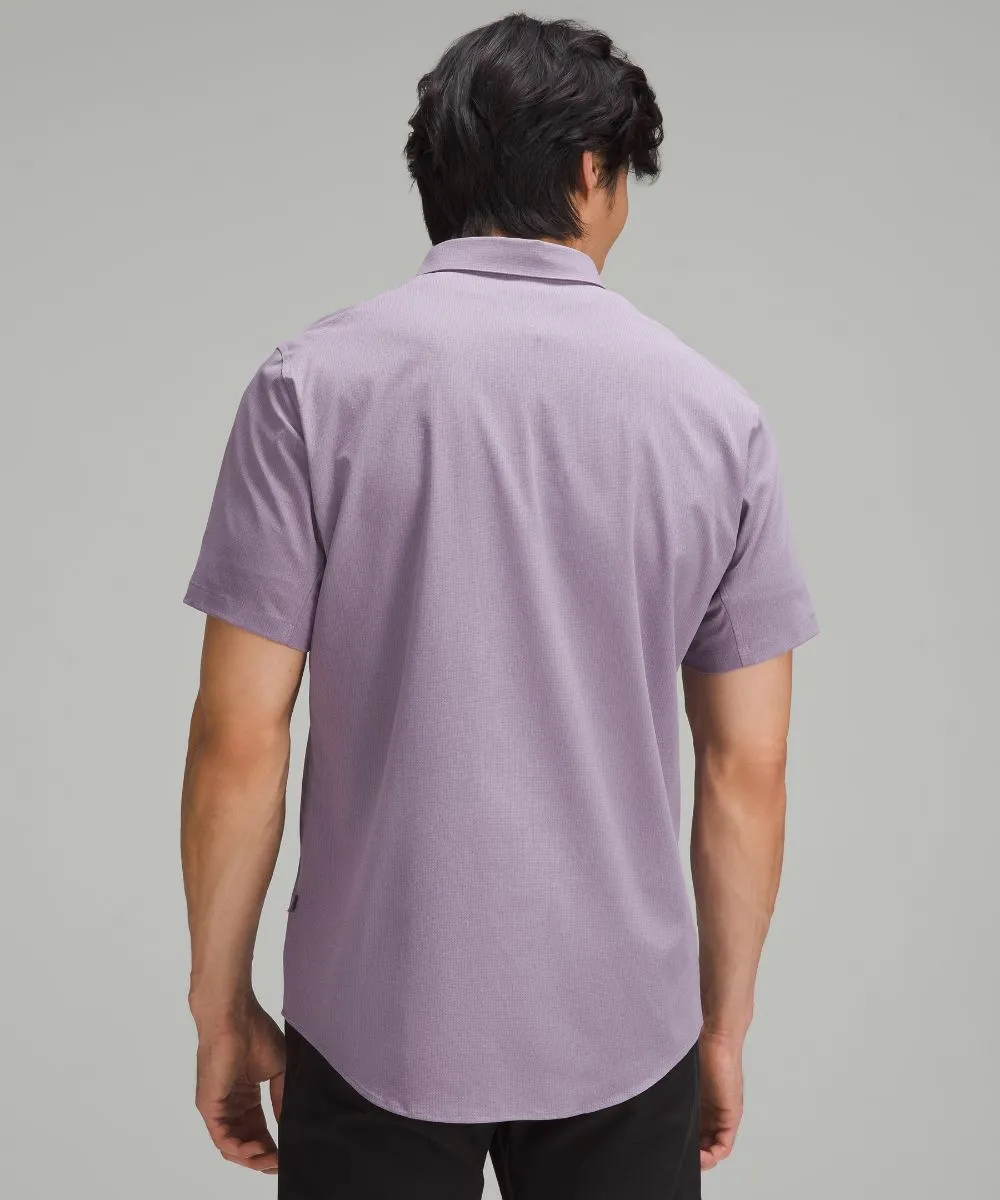 Lululemon Airing Easy Short Sleeve Button Down Shirt, Purple