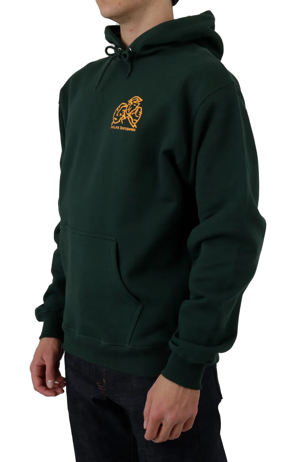 Lunch Doodle Pullover Hoodie - Dark Green