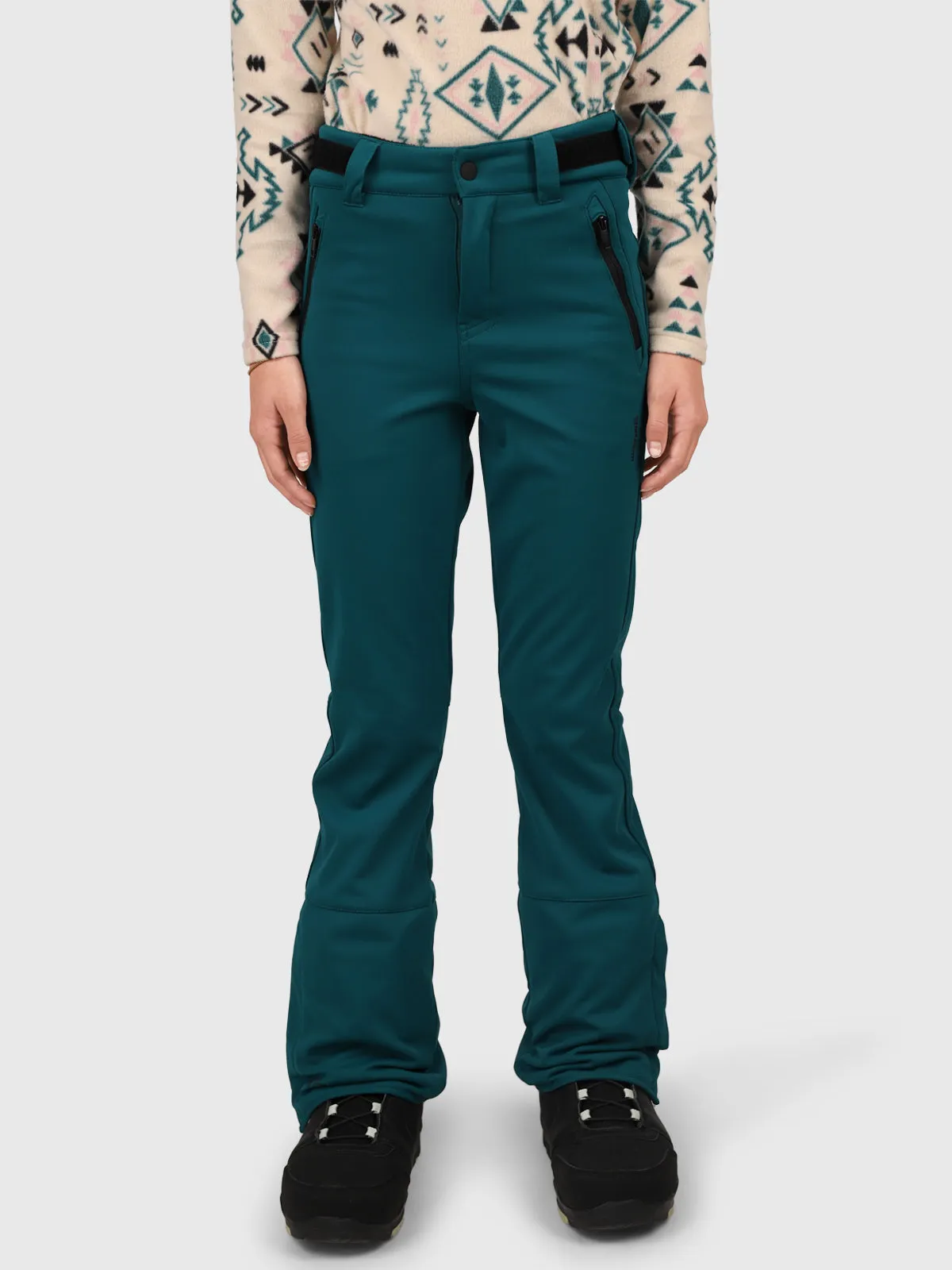 Marty Girls Softshell Snow Pants | Evergreen