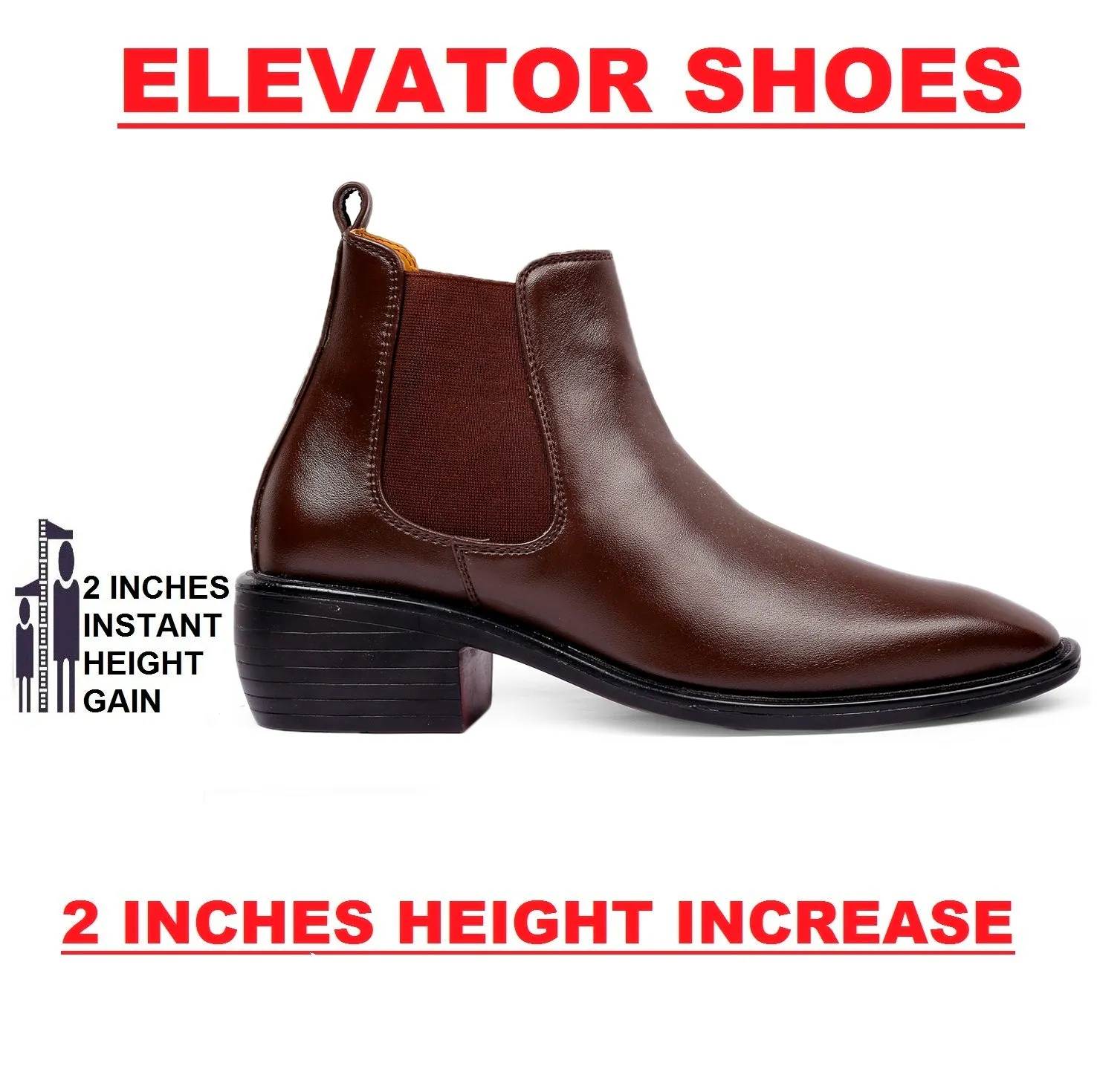 Men's 3 Inch Hidden Height Increasing Trendiest Boots