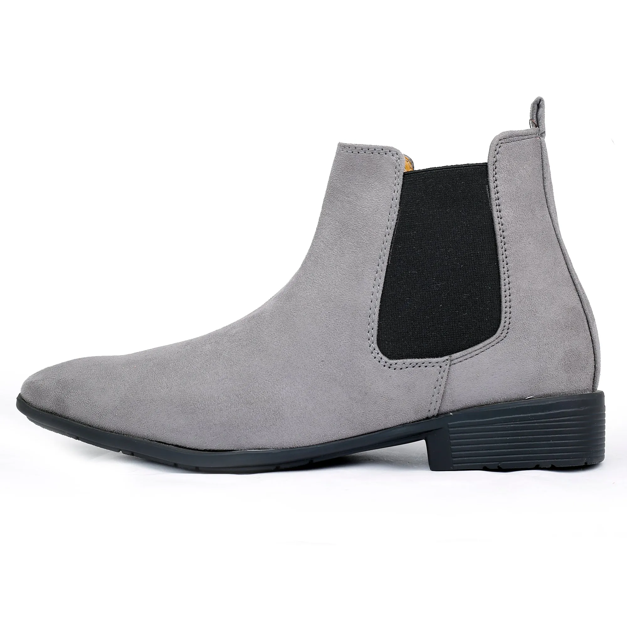 Men's Suede Chelsea Slip-on Boots