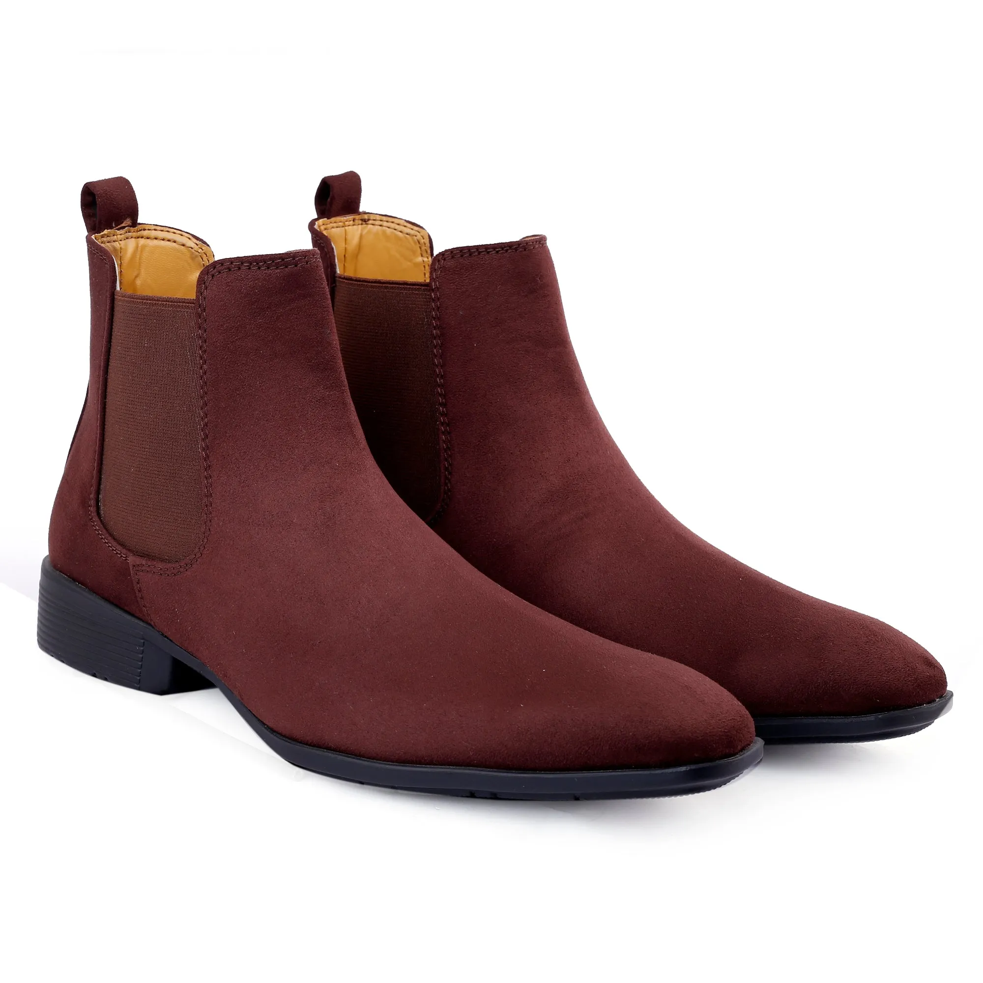 Men's Suede Chelsea Slip-on Boots