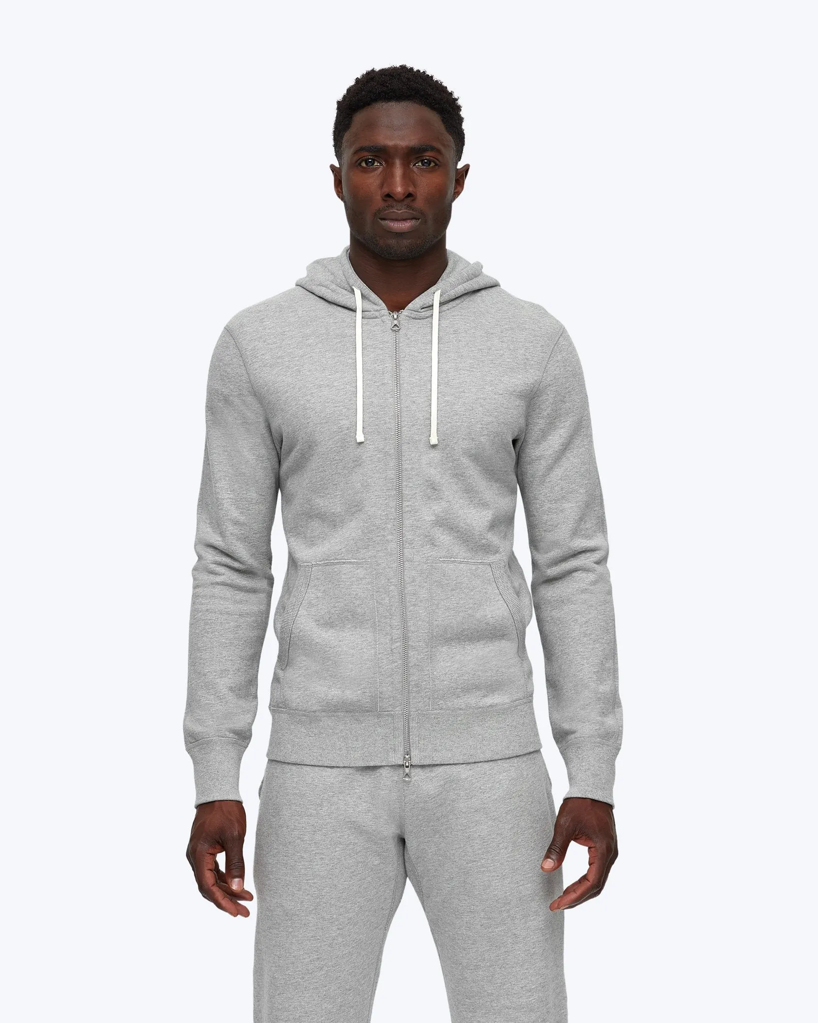 Midweight Terry Full Zip Hoodie RC-3205 Grey