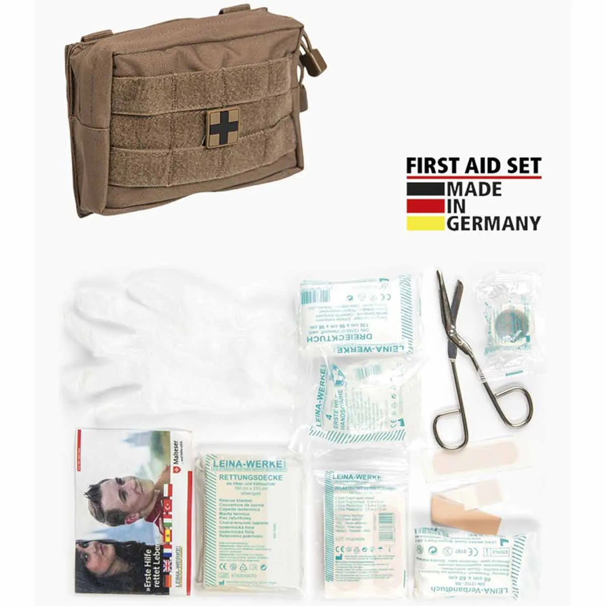 Mil-Tec Small First Aid Kit 25-Piece Dark Coyote