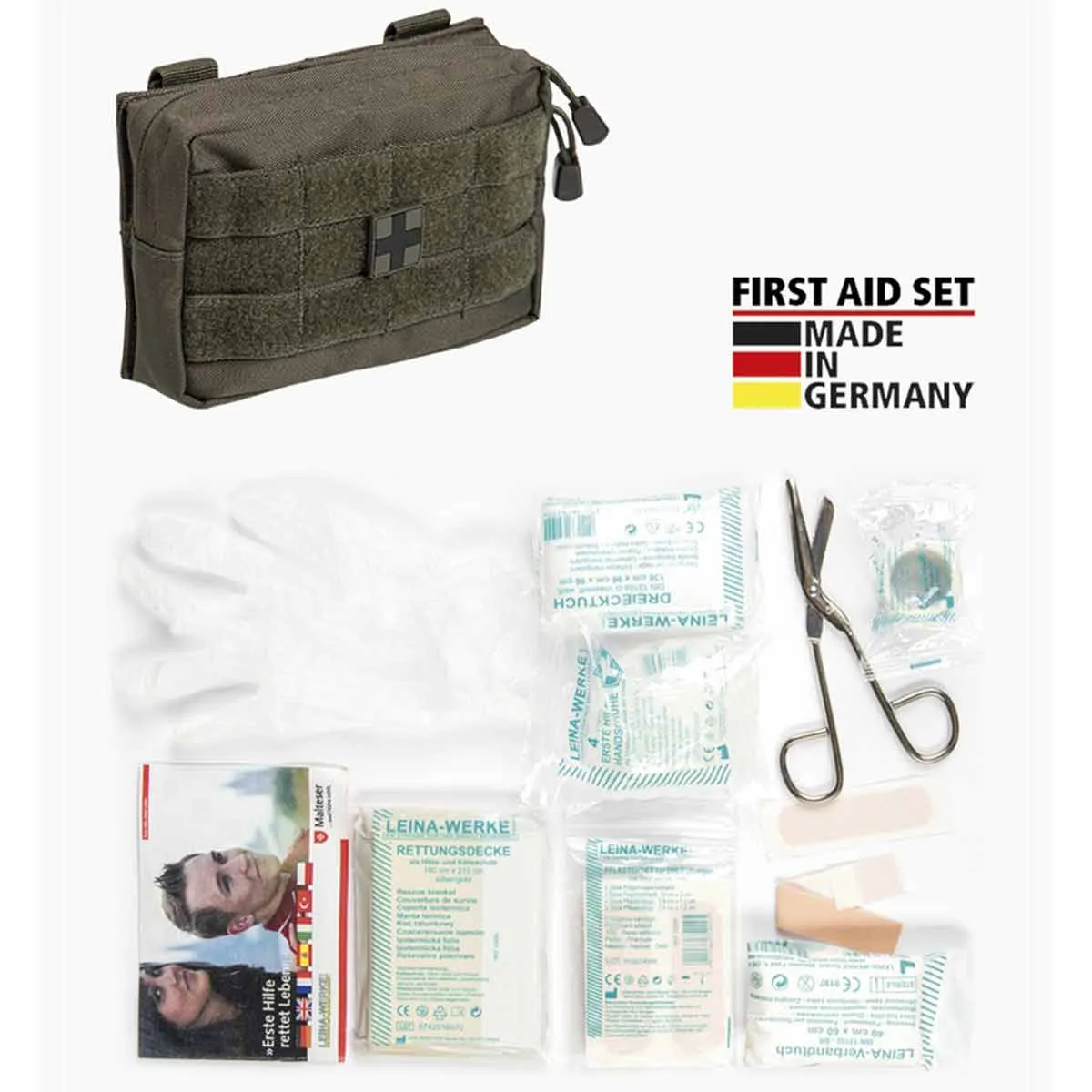 Mil-Tec Small First Aid Kit 25-Piece Olive