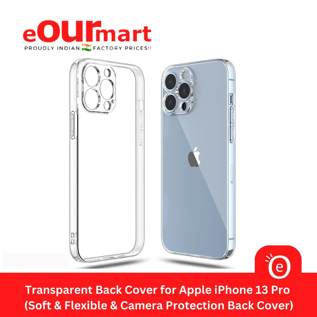 Mobile Back Cover for Apple iPhone 13 Pro ( Flexible | Silicone | Transparent )