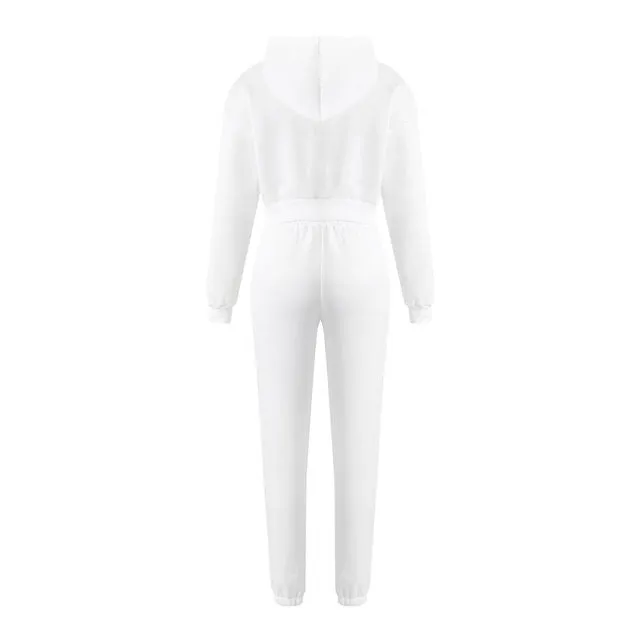 Mommy White Jogger Set