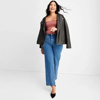 New - Women's High-Rise Straight Jeans - Universal Thread