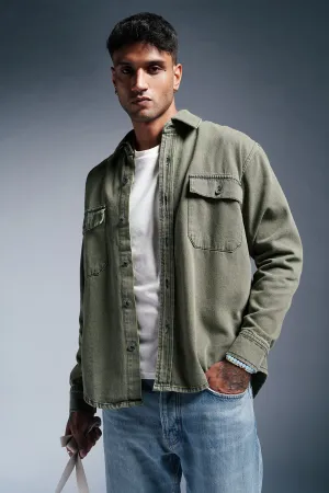 Olive Grove Men's Denim Jacket