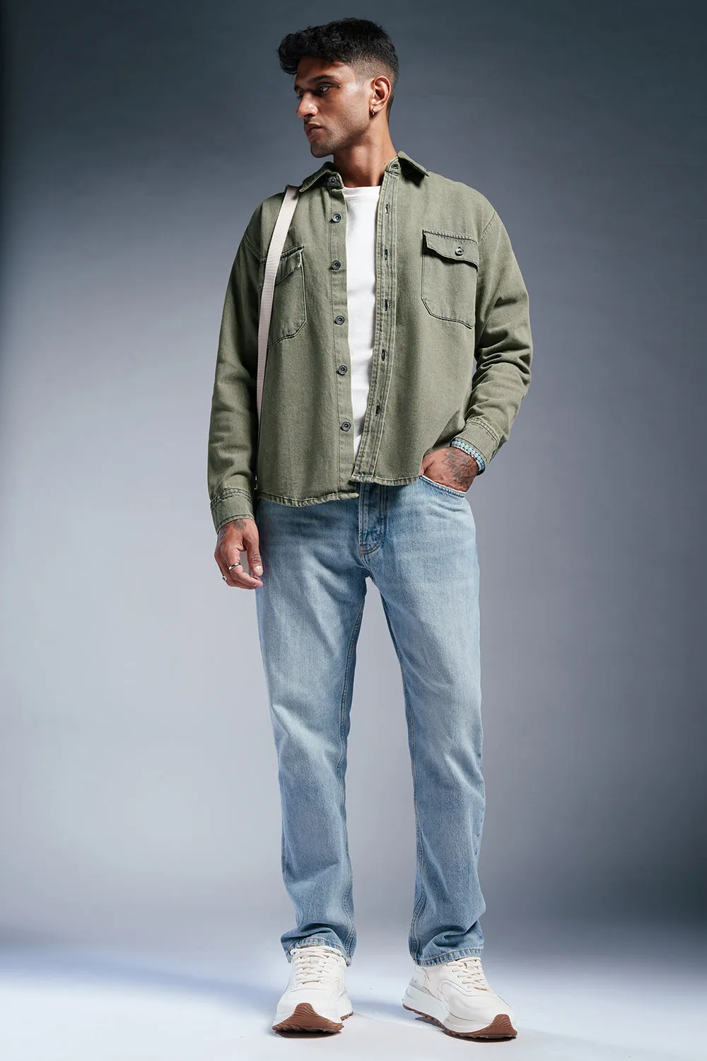 Olive Grove Men's Denim Jacket